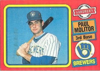 1985 Brewers Gardners Baseball Cards